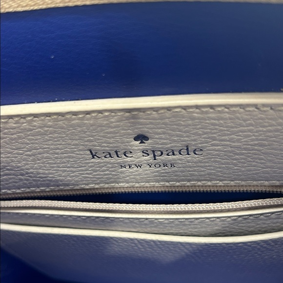 Kate Spade Beige Crossbody Bag with Blue Strap - Picture 4 of 6